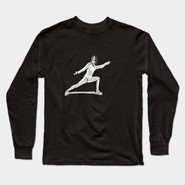 Tokyo 2020 Olympic Fencing gifts Long Sleeve T-Shirt by Vine Time T shirts